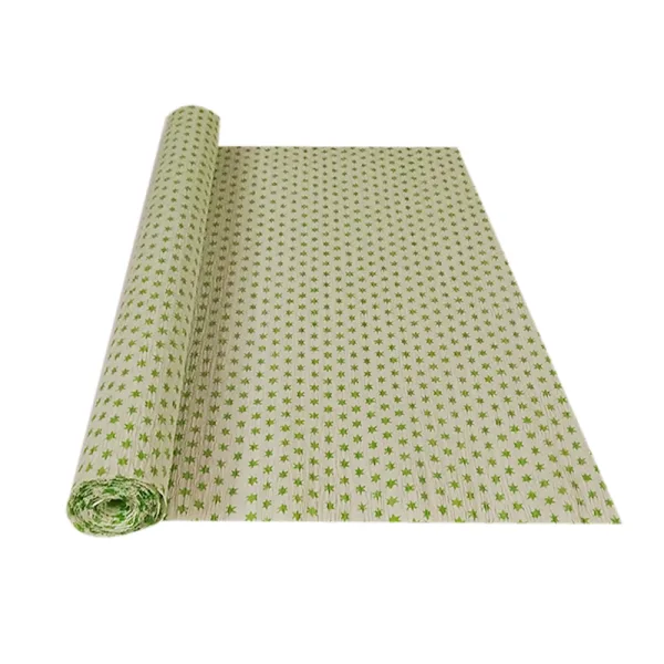 LIGHT GREEN STAR CREPE ROLLS (2 Rolls) 19"x2.5Mtrs